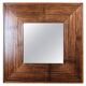 Miroir ancien en bois exotique, années 1890