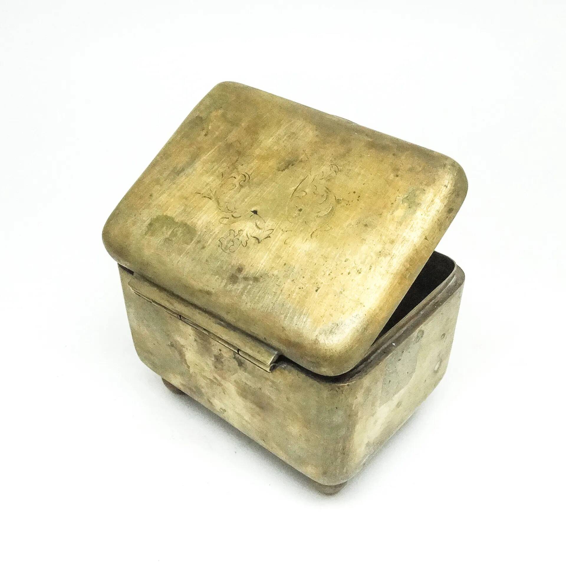 Sugar bowl, Art Deco, silver-plated brass, Poland, 1930s
