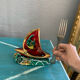 Night light lamp Ceramic fish Vallauris