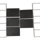 Modular wall shelf string with 8 metal shelves year 60
