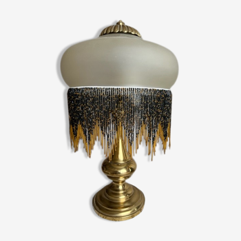 Pearl brass lampshade