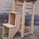 Wooden stepladder stool painted vintage 50s
