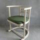 White patina wooden armchair, 1950s