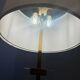 Lampadaire en plexiglas et métal doré, 1970