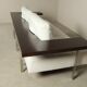 Rolf Benz Dono sofa by Christian Werner in white leather, 1990s