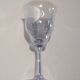 6 verres à vin en cristal bleu