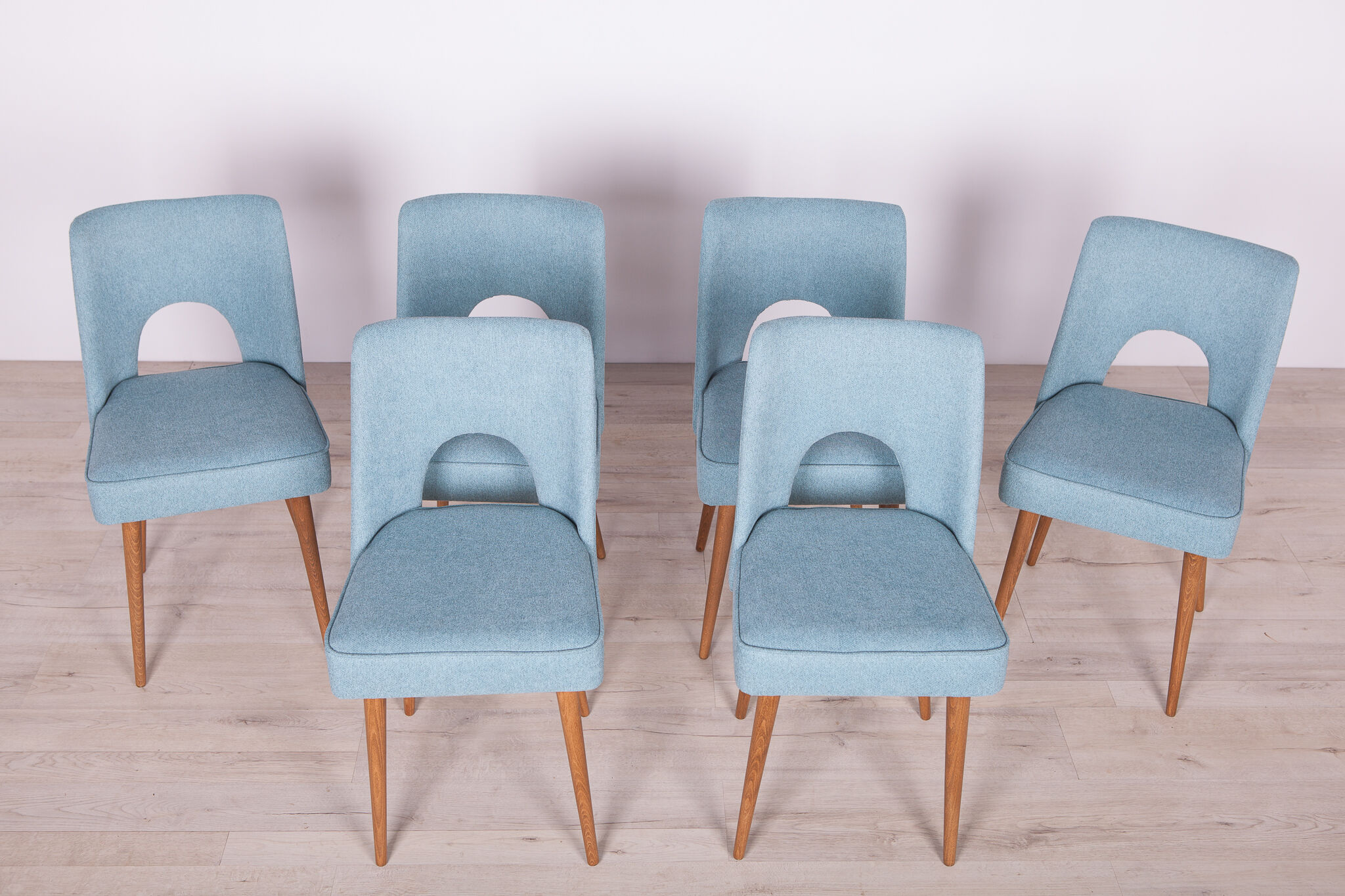 Polish Shell Chairs, 1960s, Set of 6