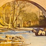 Peinture à l'huile originale – Pont du Diable, Kirkby Lonsdale (2000) – Booth