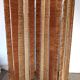 Three-panel screen in natural fibre