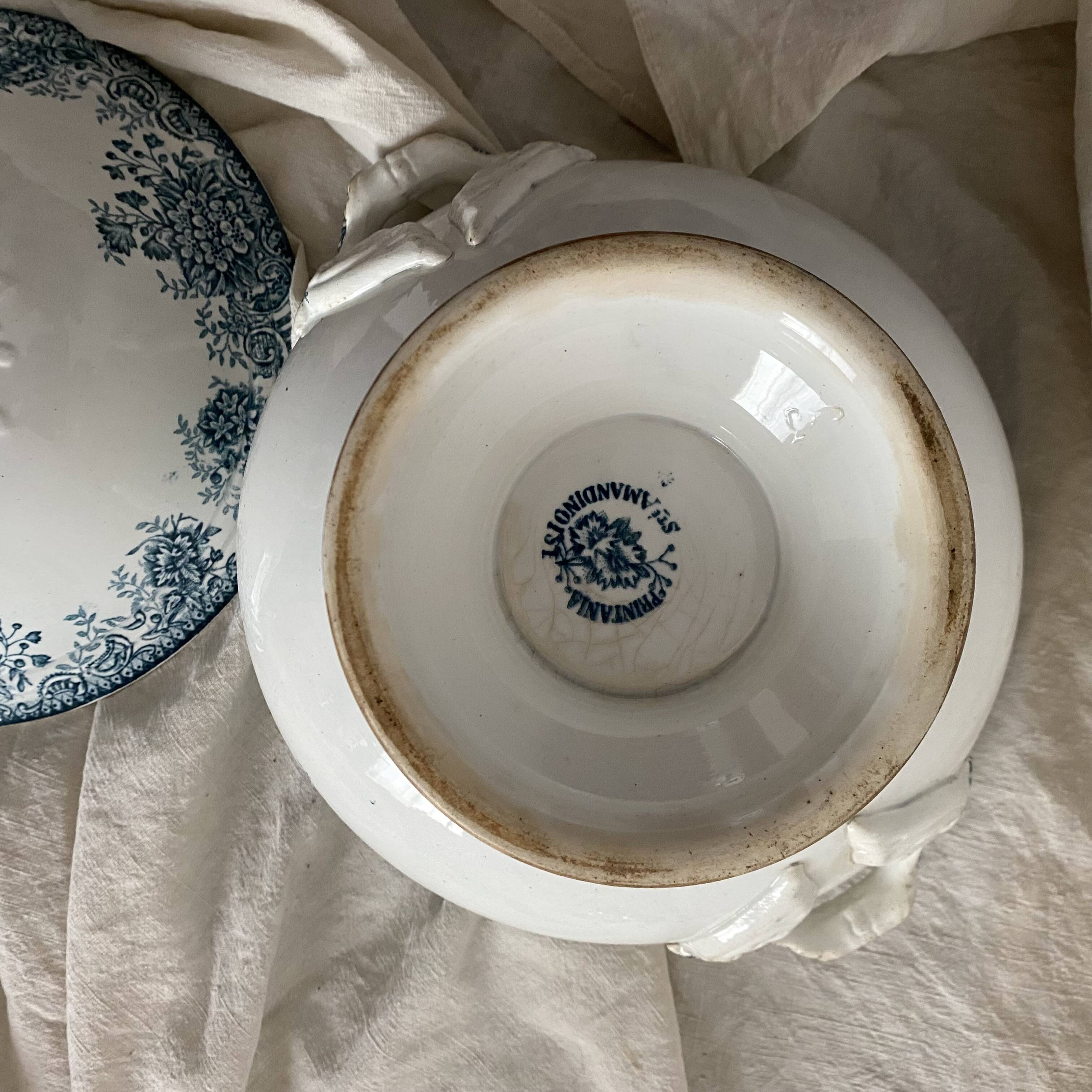 Ironware soup tureen "Printania" Ste Amandinoise