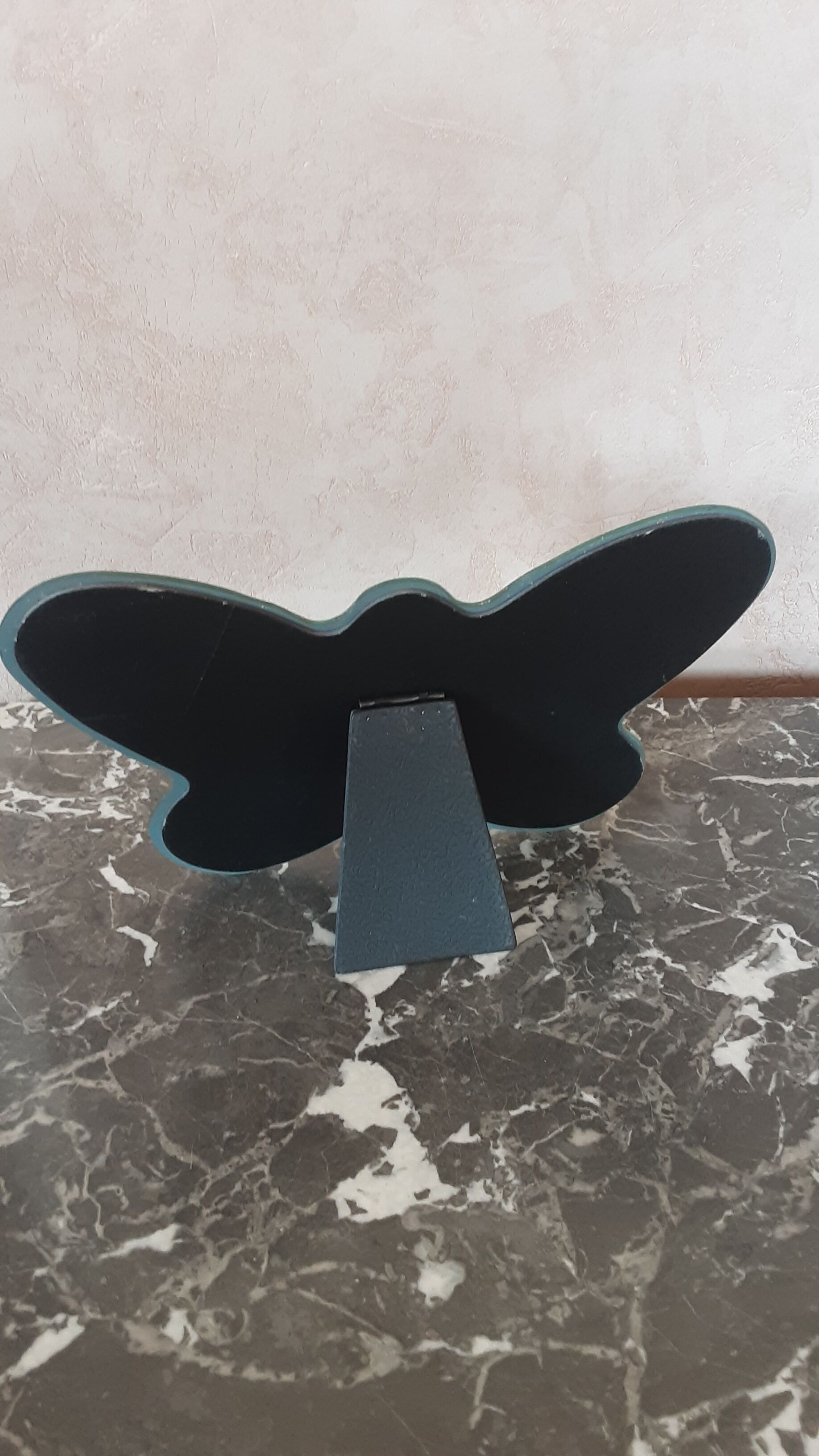 Beveled mirror to be put down vintage 24 X 17 cm