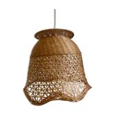 Vintage wicker pendant lamp