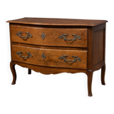 Antique curved walnut commode – Louis XV style