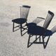 Pair of Hagafors vintage Scandinavian design chairs