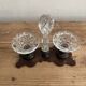 Antique cut crystal salt cellar