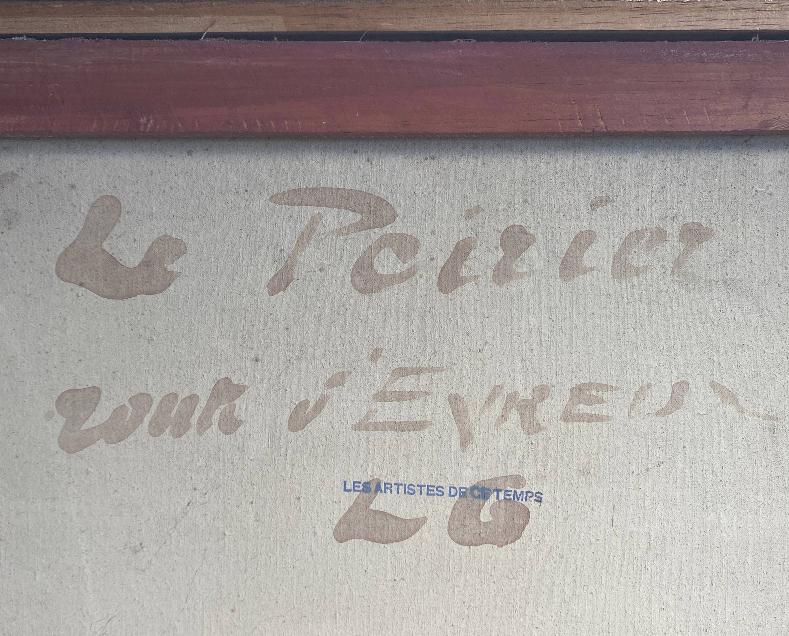 HST painting "Le poirier route d'Evreux" by Léon Gaudeaux (1893 / 1947)