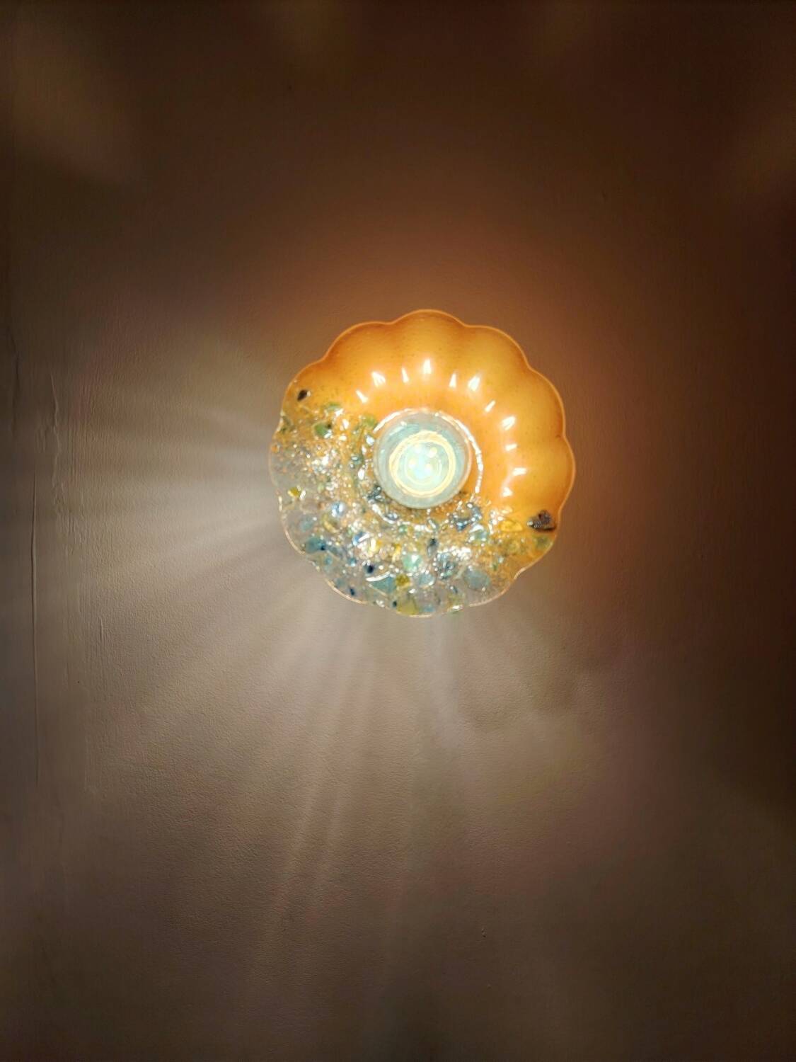 Murano flower wall light