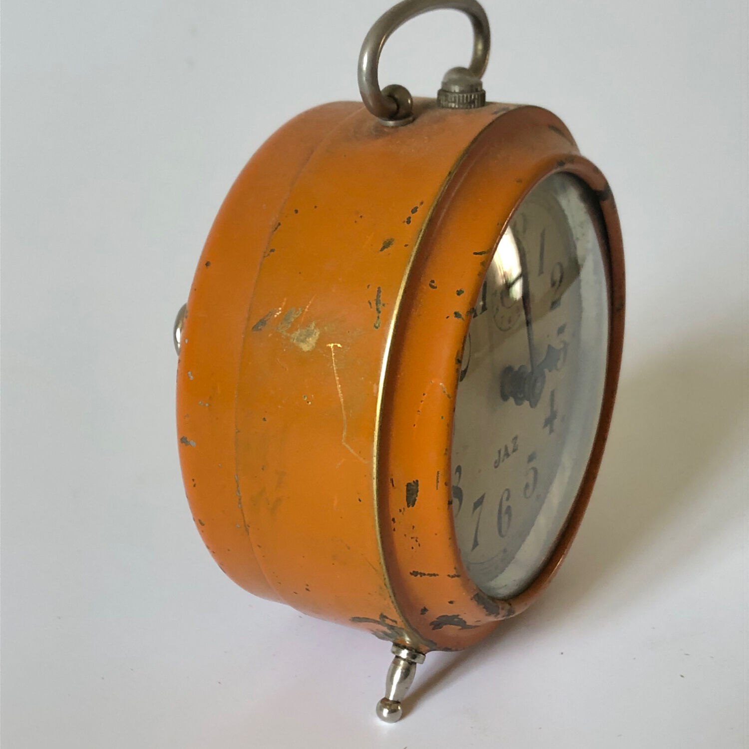 Ancen vintage alarm clock JAZ, orange