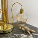 Vintage amber glass suspension globe