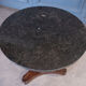 Mahogany pedestal table was central foot tripod gray marble of Sainte Anne nineteenth