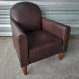 Authentic vintage Art Deco reclining club chair