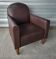 Authentic vintage Art Deco reclining club chair