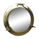 "Porthole" brass mirror 47cm