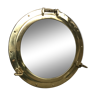 "Porthole" brass mirror 47cm