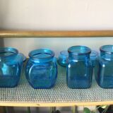 Turquoise blue jars