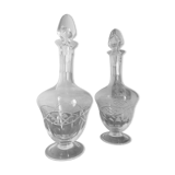 Duo of crystal decanters of Saint Louis