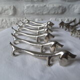 Set of 12 rests dachshund knives