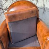 Fauteuil club en cuir