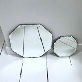 lot of two bevelled mirrors