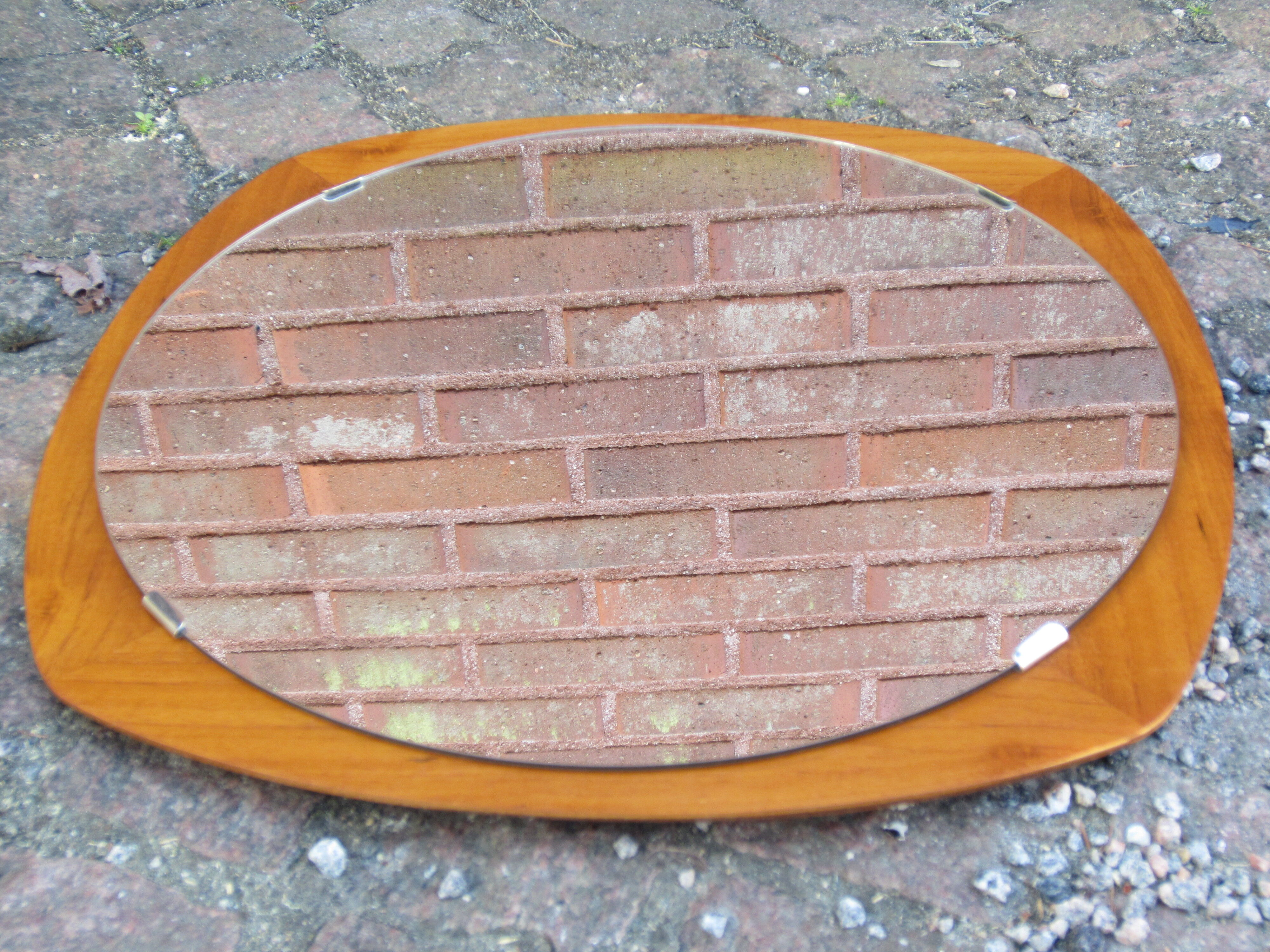 Scandinavian mirror in teak