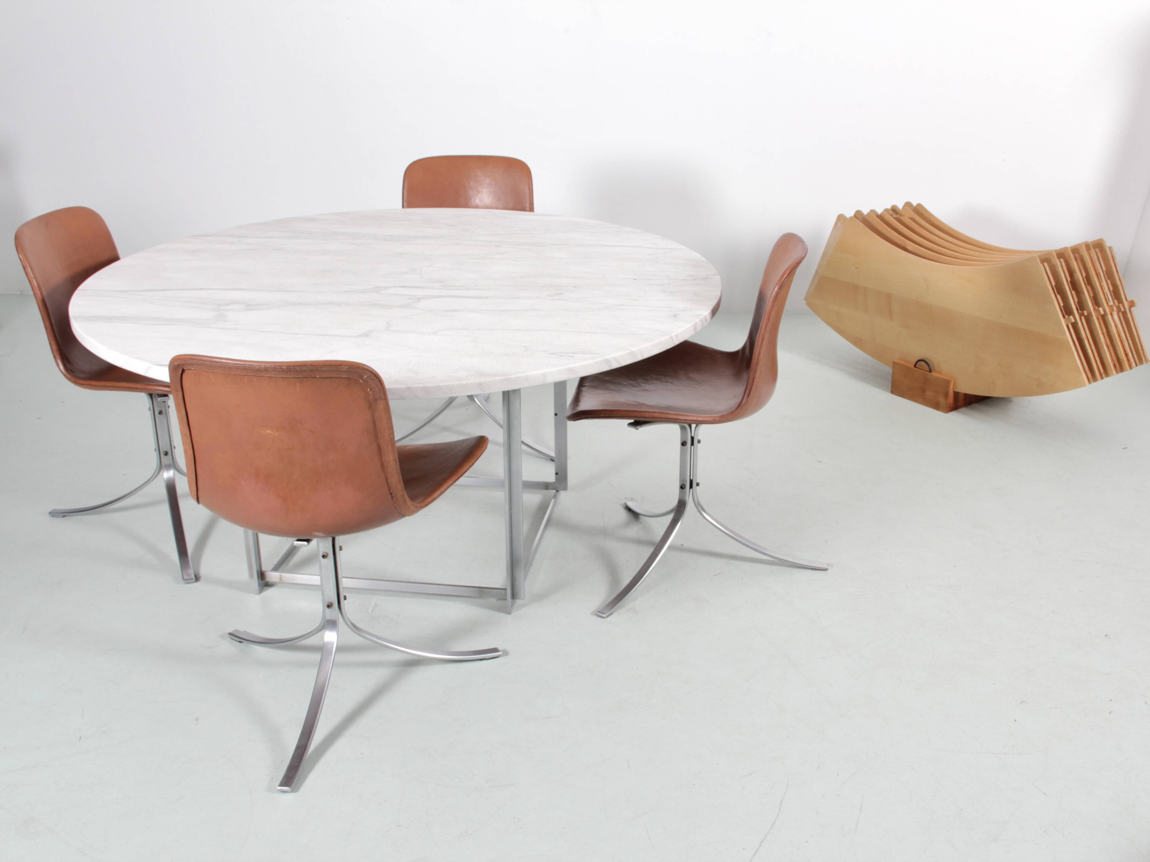 PK-54 Scandinavian dining table by Poul Kjaerholm for E. Kold Christense