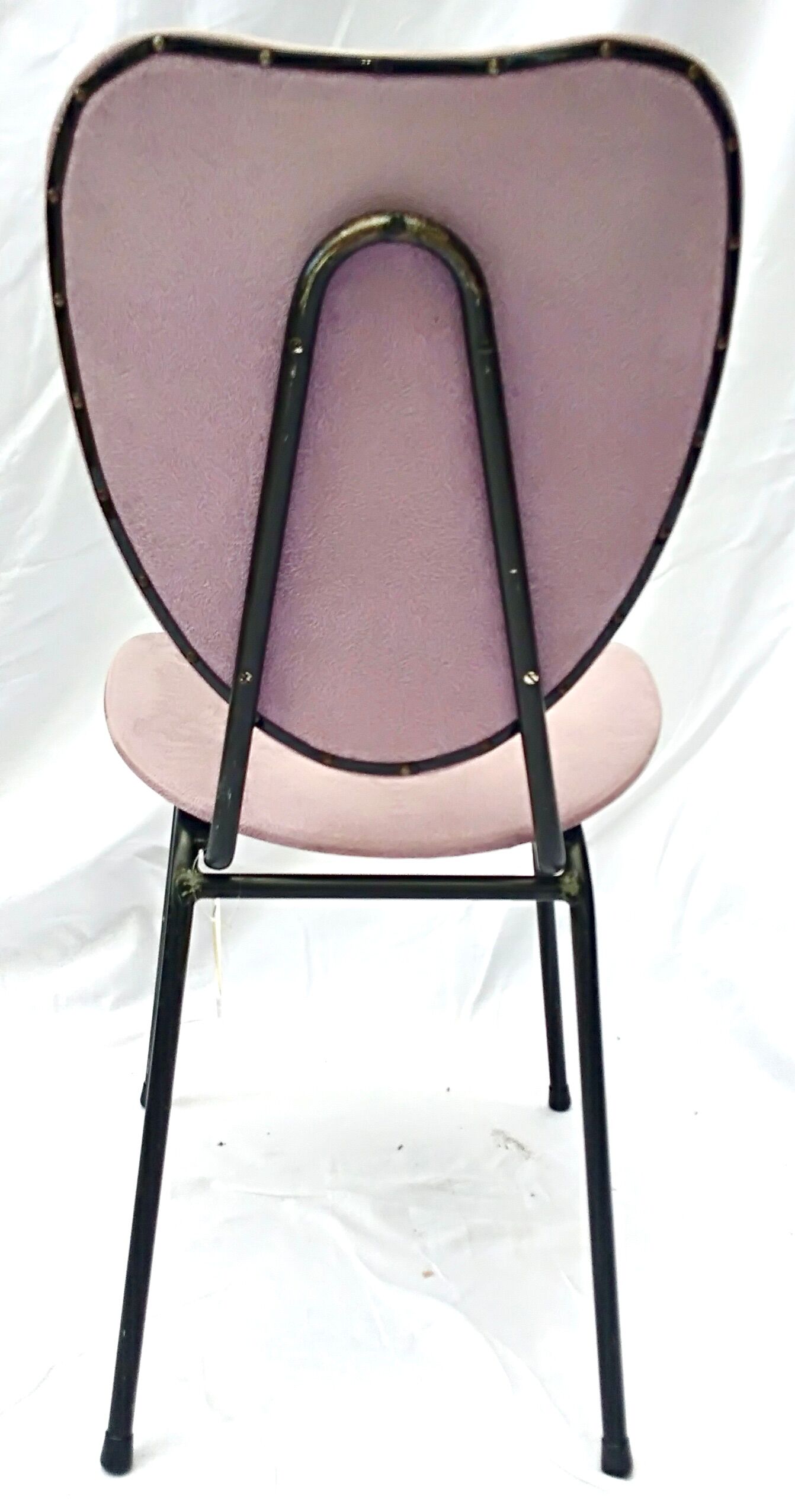 Chair 60s skaï old pink