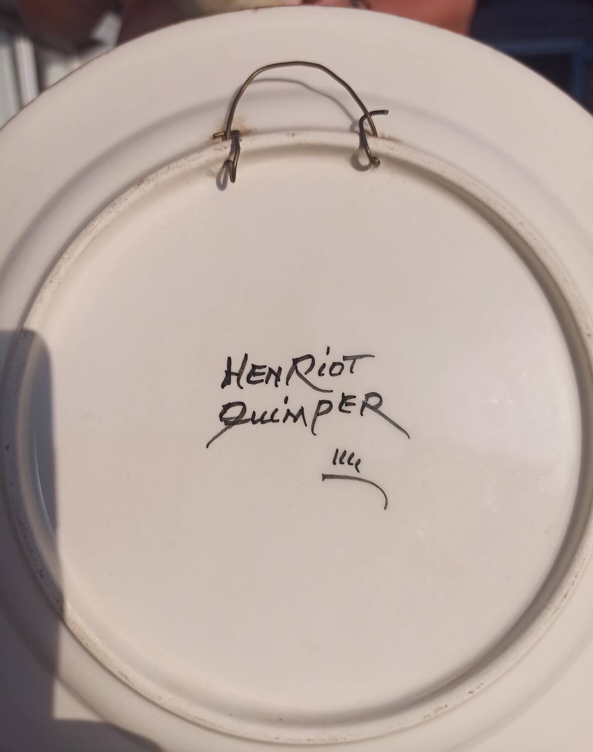 Henriot Quimper plate