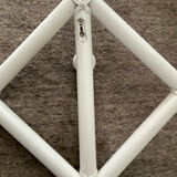 Rattan entrance set with mirror and 2 coat hooks.