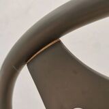 Set of 4 Vintage Gray Thonet Style Dining Chairs with Cane Seat