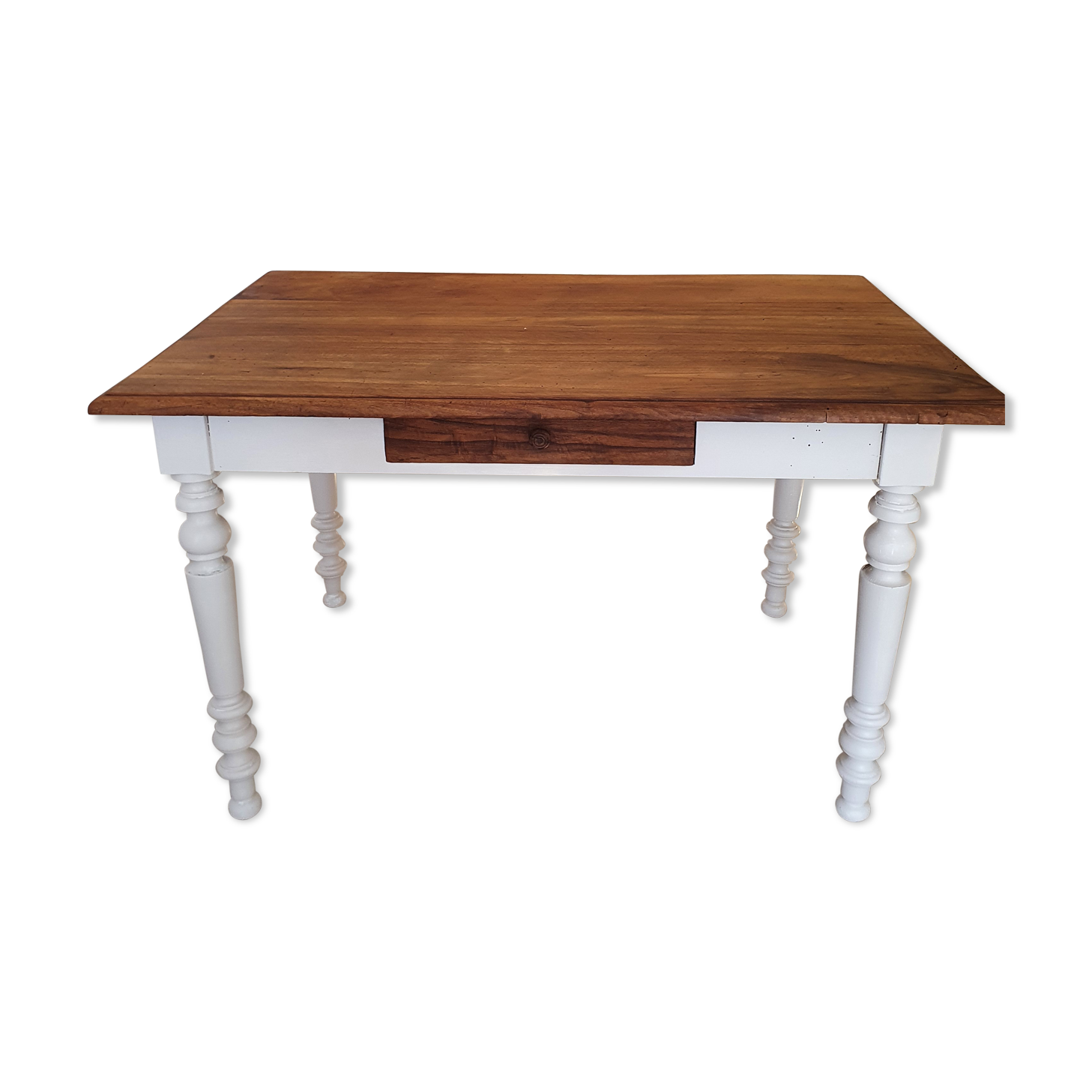 Farm table feet turned