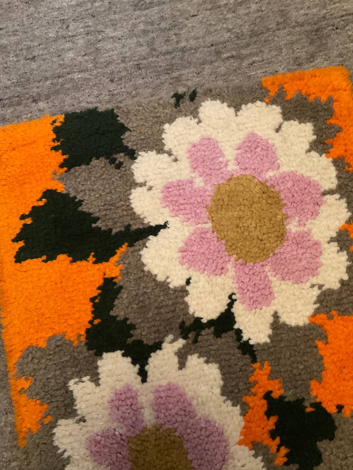 Vintage wool rug from the 70s