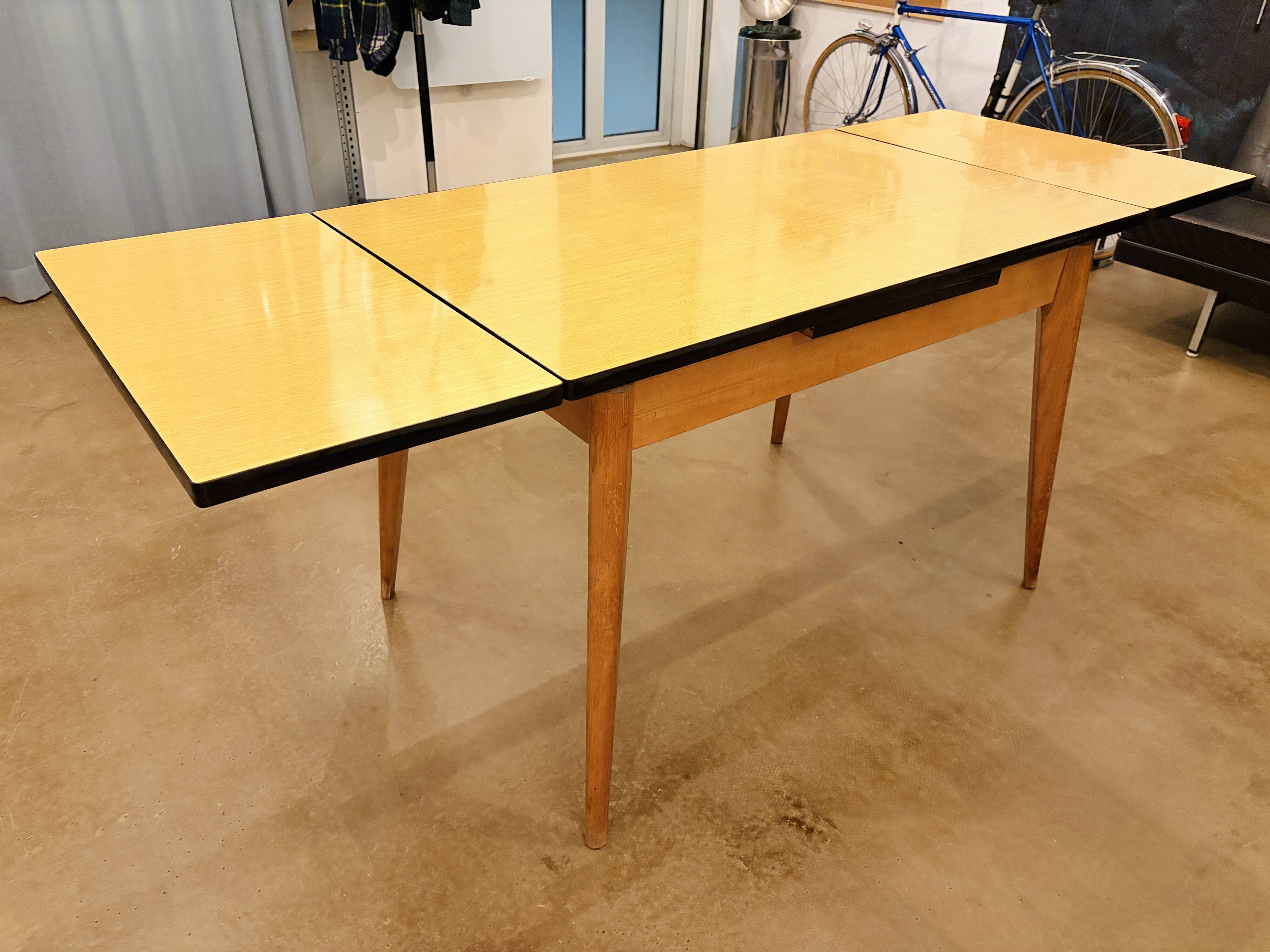 Vintage formica and wood table