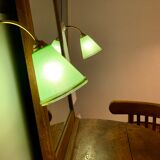 Pair of art deco bistro style wall lamps