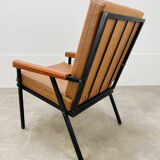 Armchair 50s metal and wood