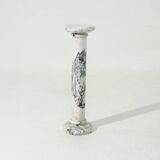 White Carrara Marble Column Italy 1970s