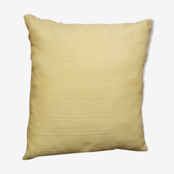 Coussin jaune vintage années 50