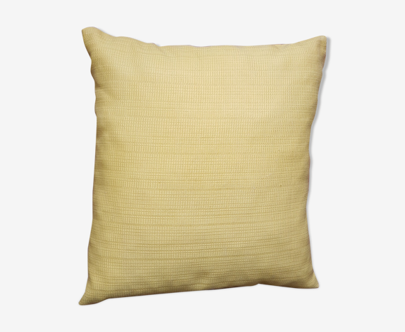Coussin jaune vintage années 50