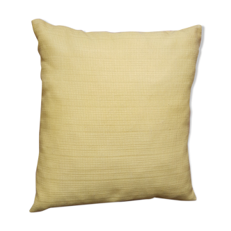 Coussin jaune vintage années 50