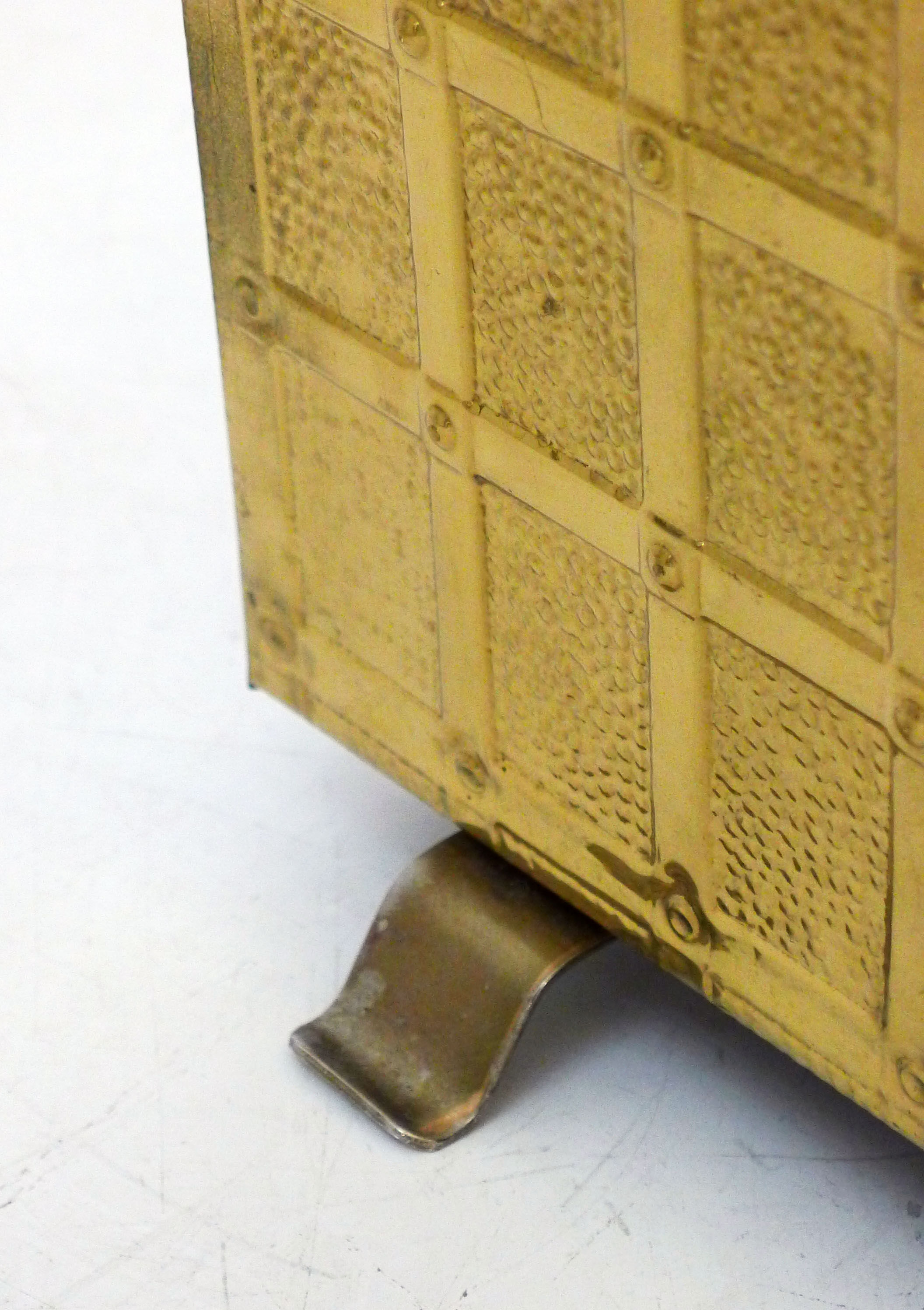 1960's brass magazine rack