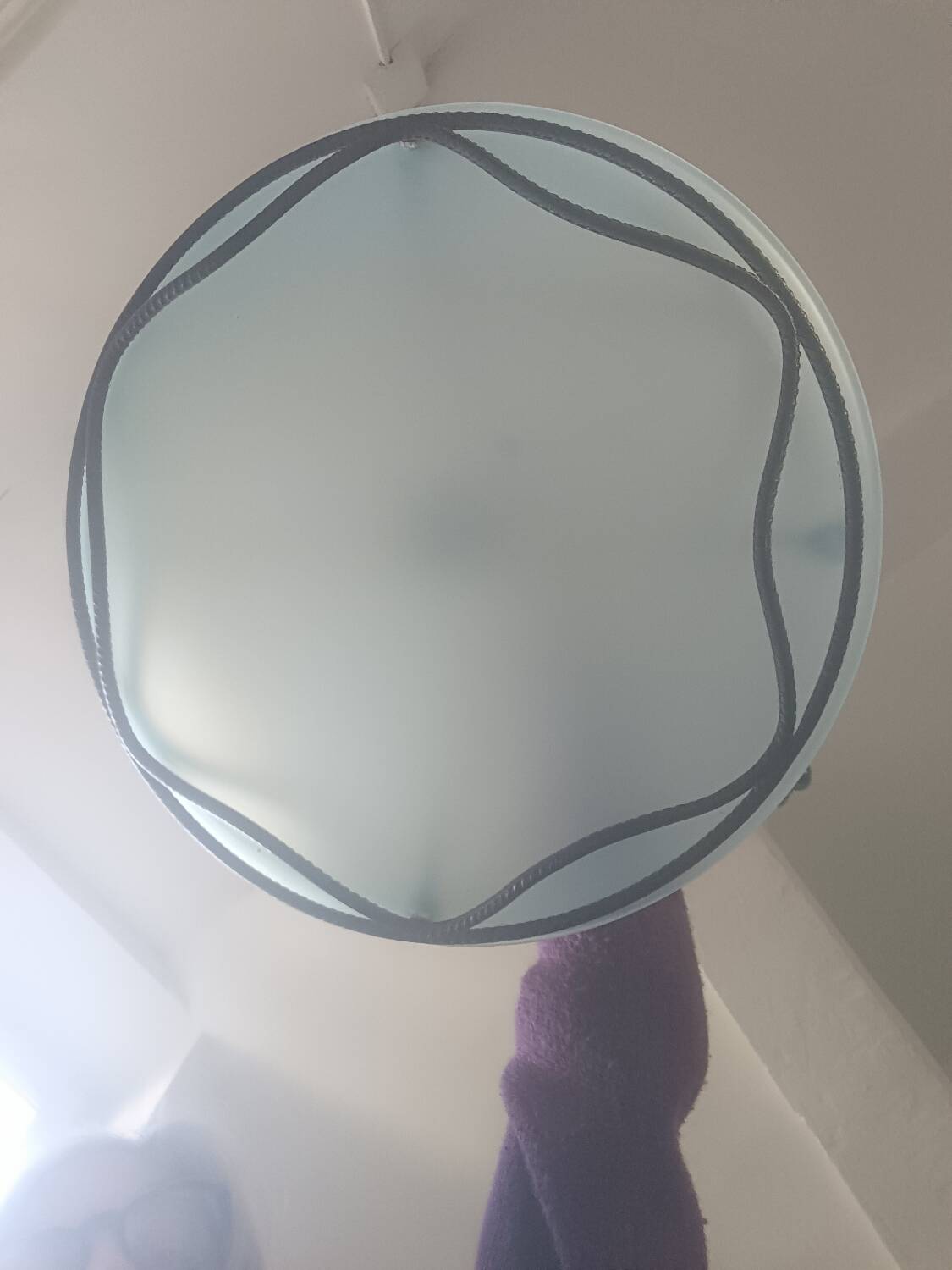 Frosted glass pendant light Maison Delmas